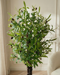 Artificial Olive Topiary Plant 85cm (2.8ft)