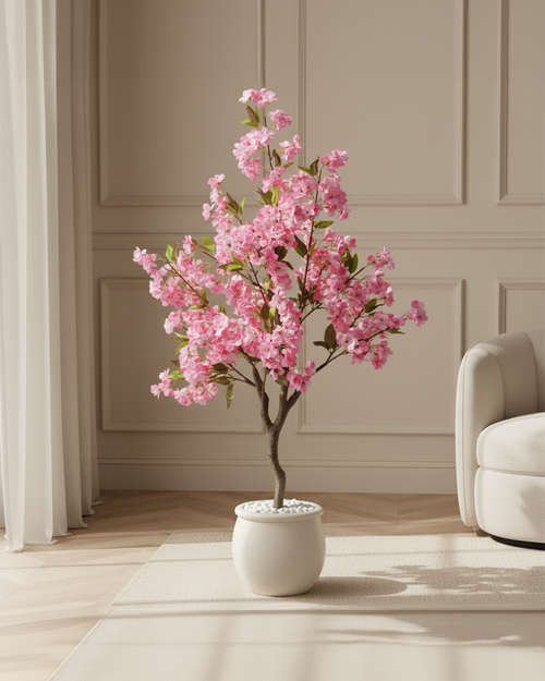 Artificial Pink Cherry Blossom Tree 120cm (4ft)
