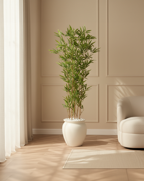 Artificial Bamboo Leaf Stems Set of 5 150cm (5ft)