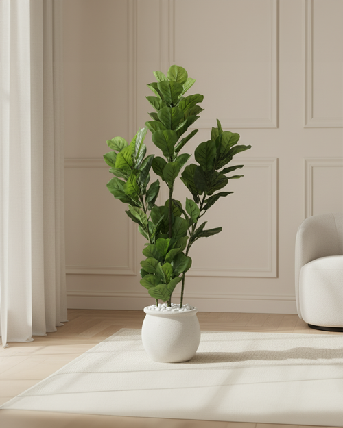 Artificial Fiddle Leaf Fig Bush 150cm (5ft)