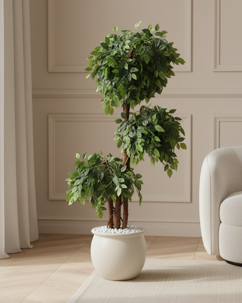 Artificial Ficus Tree Topiary 168cm (5.5ft)
