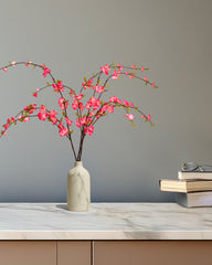 Artificial Cherry Blossom Flower Stick (100 cm, Pink)