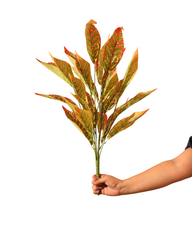 Artificial Croton Plant Yellow Vein 60cm (2ft)