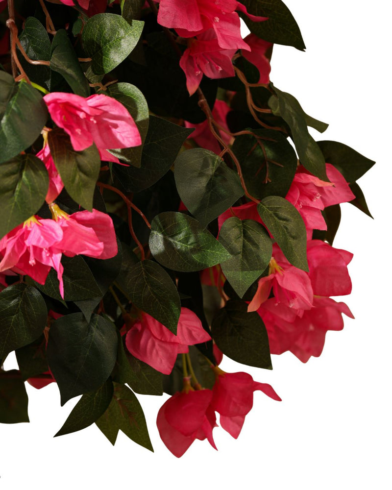 artificial bougainvillea hanging plant Artificial Hot Pink Bougainvillea Topiary 120cm (4ft) – Alamkari