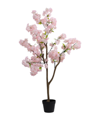 Artificial Pink Cherry Blossom Tree 130cm (4ft)