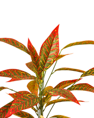 Artificial Croton Plant Yellow Vein 60cm (2ft)