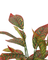 Artificial Croton Plant Yellow Vein 60cm (2ft)