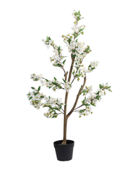 Artificial White Cherry Blossom Tree 120cm (4ft)