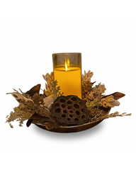Rustic Botanical Potpourri Candle Holder
