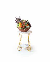 Everlasting Harvest Dried Botanical Basket With Pot