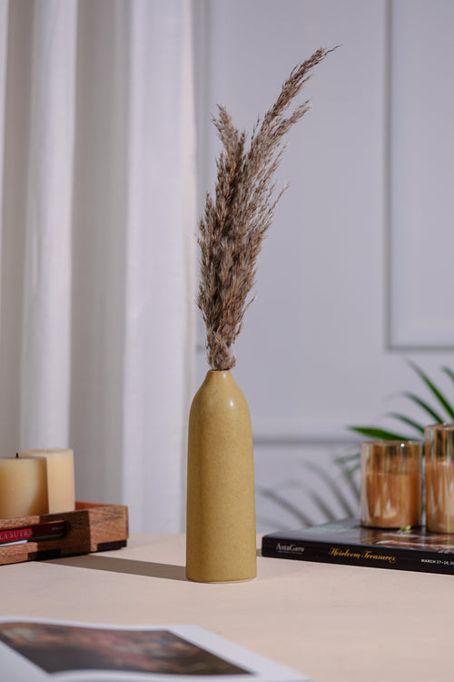 Alamkari India Ceramic Bamboo Design Ceramic Vase
