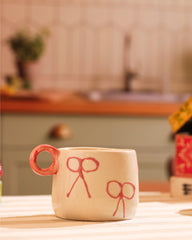 Alamkari India Ceramic Bowtie Ceramic Tea Cup