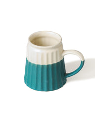 Alamkari India Ceramic Candy Stripped Coffee Mug