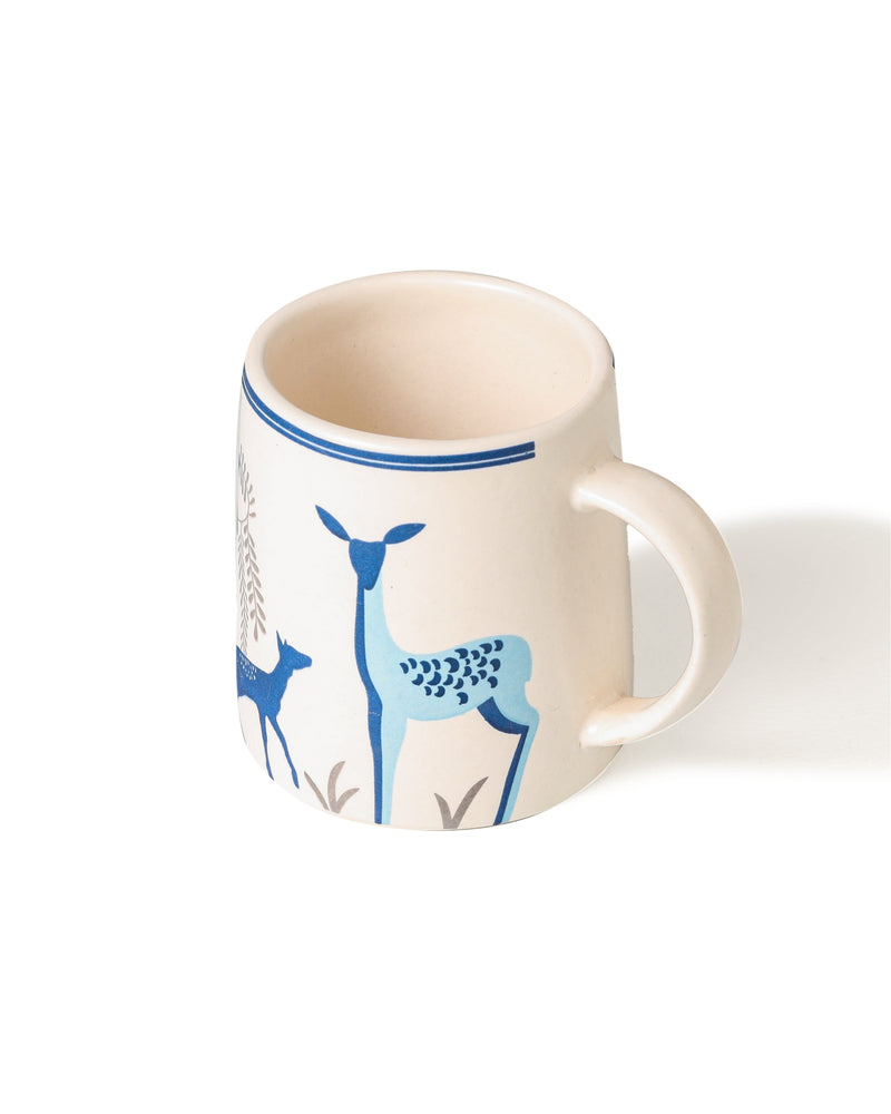 Alamkari India Ceramic Deer Design Coffee Mug