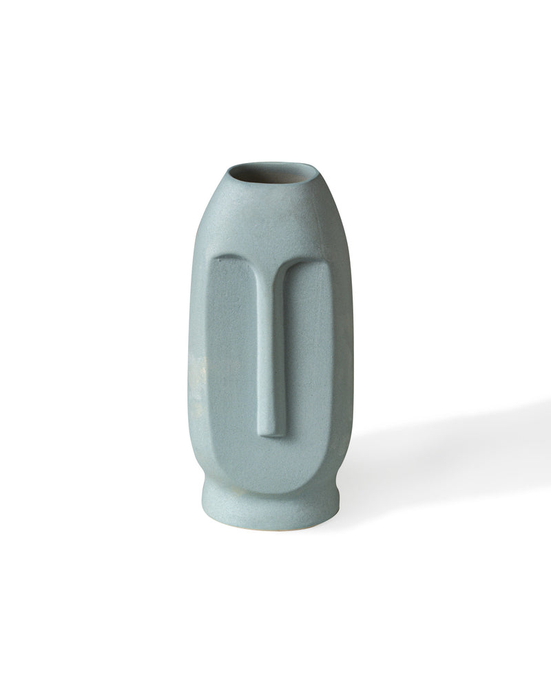 Alamkari India Ceramic Face Flower Vase