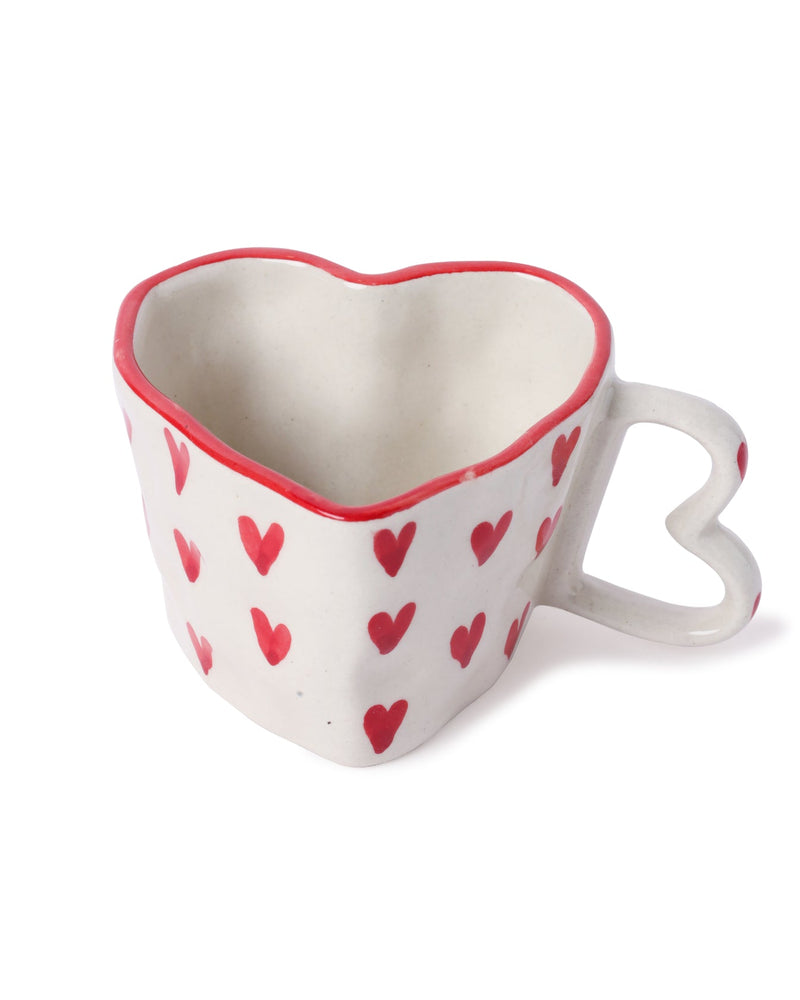 Alamkari India Ceramic Hand-Painted Heartfelt Mug