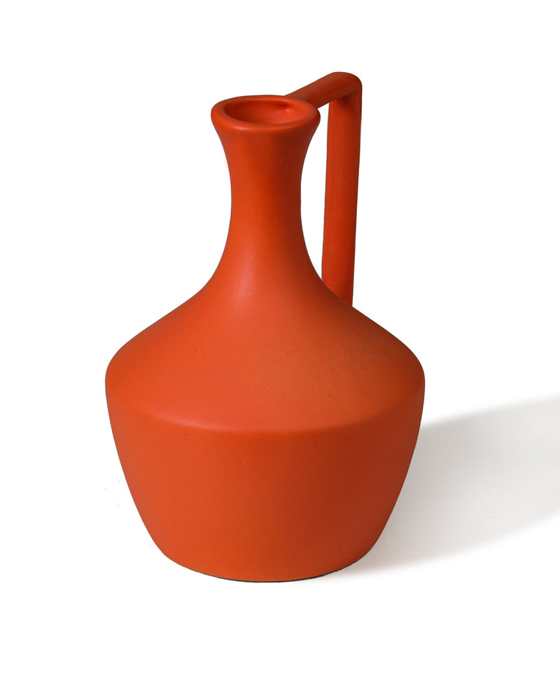 Alamkari India Ceramic Matka Design Flower Vase