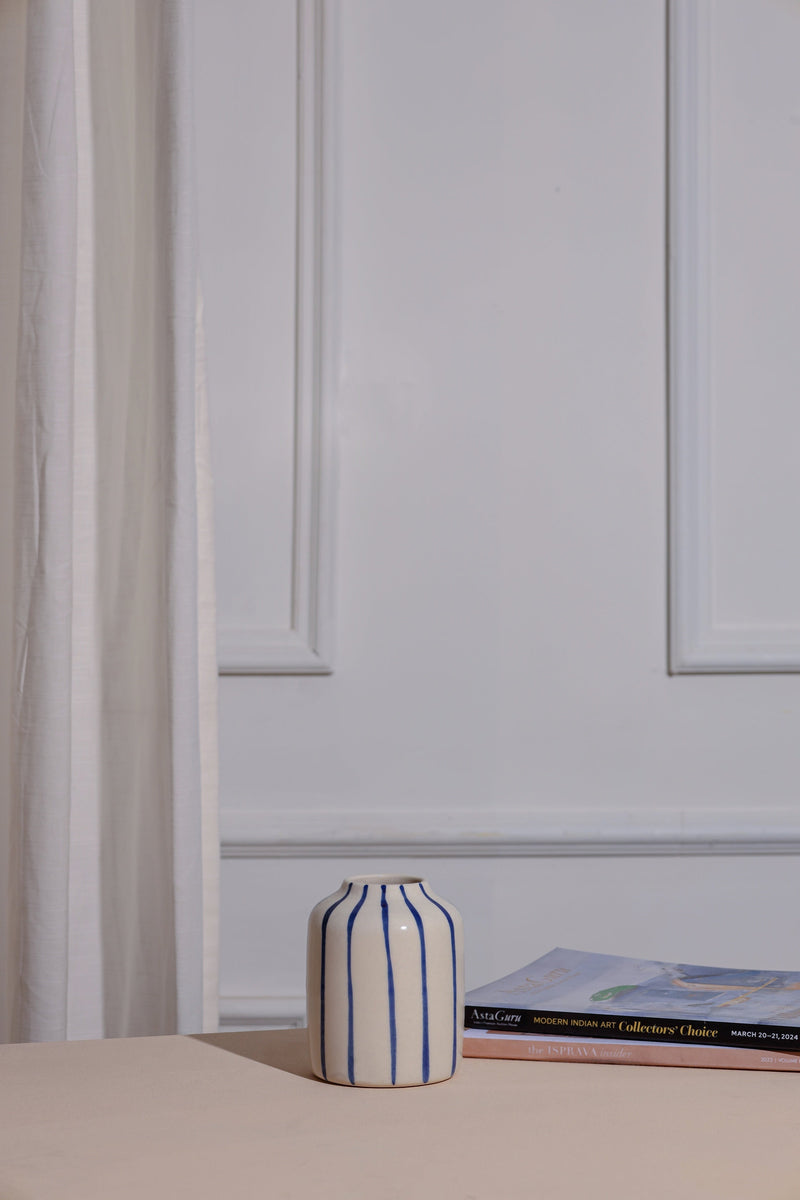 Alamkari India Ceramic Medieval Patterns Ceramic Vase set of 3