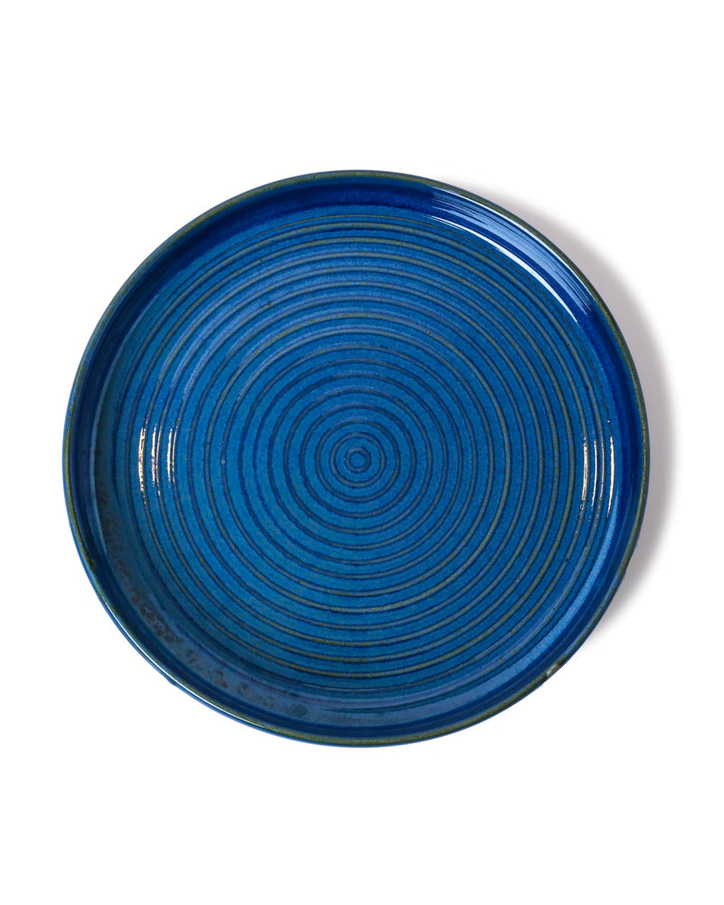 Alamkari India Ceramic Ocean Swirl Ceramic Plate