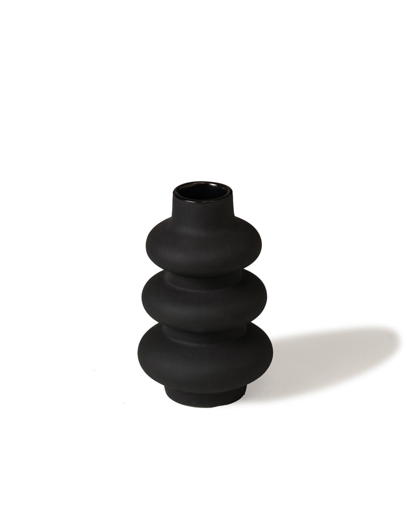 Alamkari India Ceramic Round Tall Flower vase set of 2