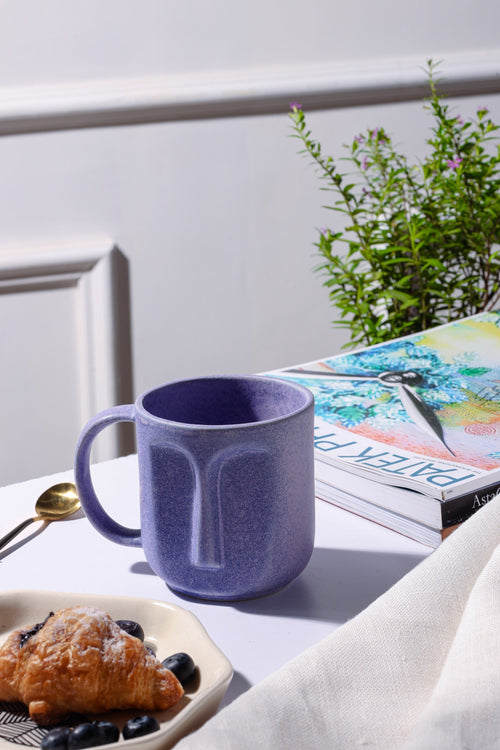 Alamkari India Ceramic Sleek-Bleek Face Mug