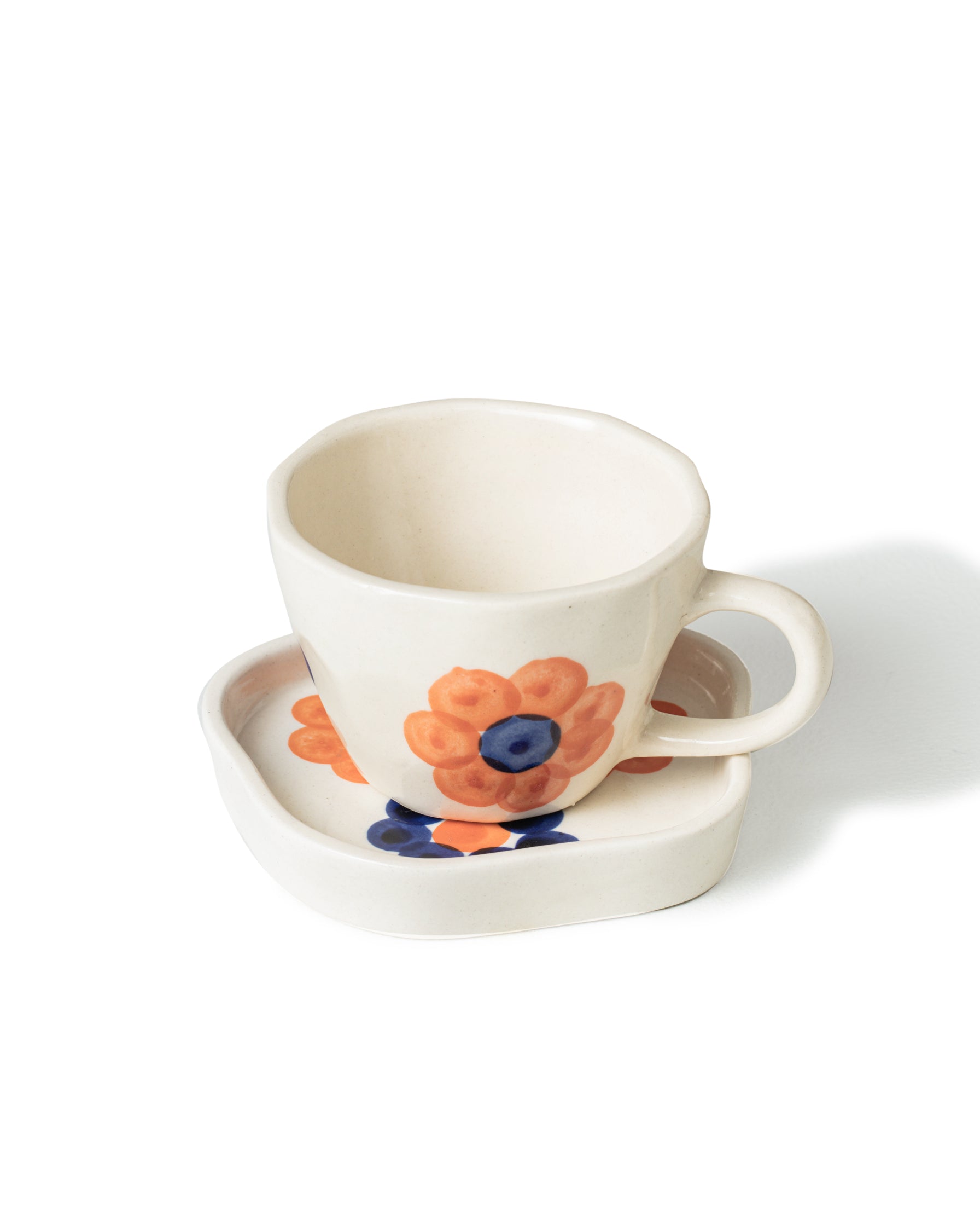 Alamkari India Ceramic Tingy Tangy Cup & Saucer Set