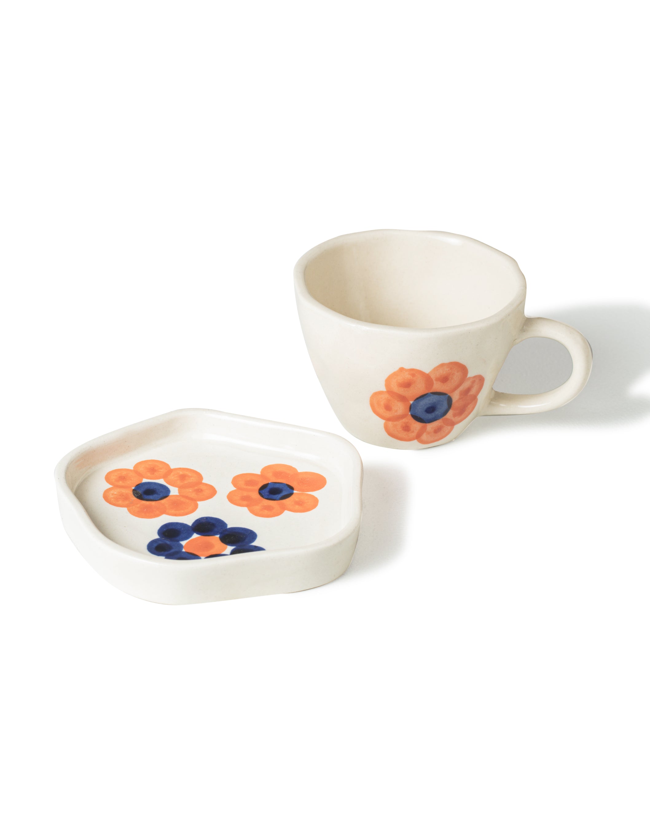 Alamkari India Ceramic Tingy Tangy Cup & Saucer Set