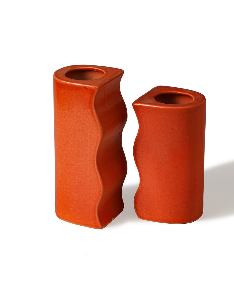 Alamkari India Ceramic Twin Ladder Ceramic Vase