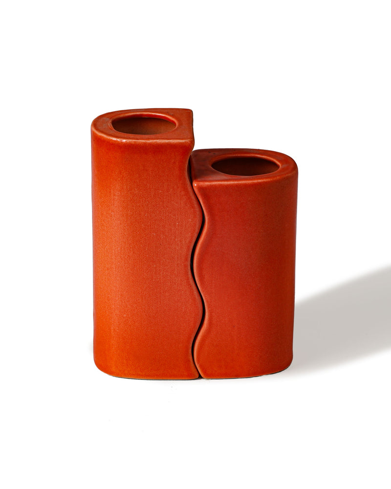 Alamkari India Ceramic Twin Ladder Ceramic Vase