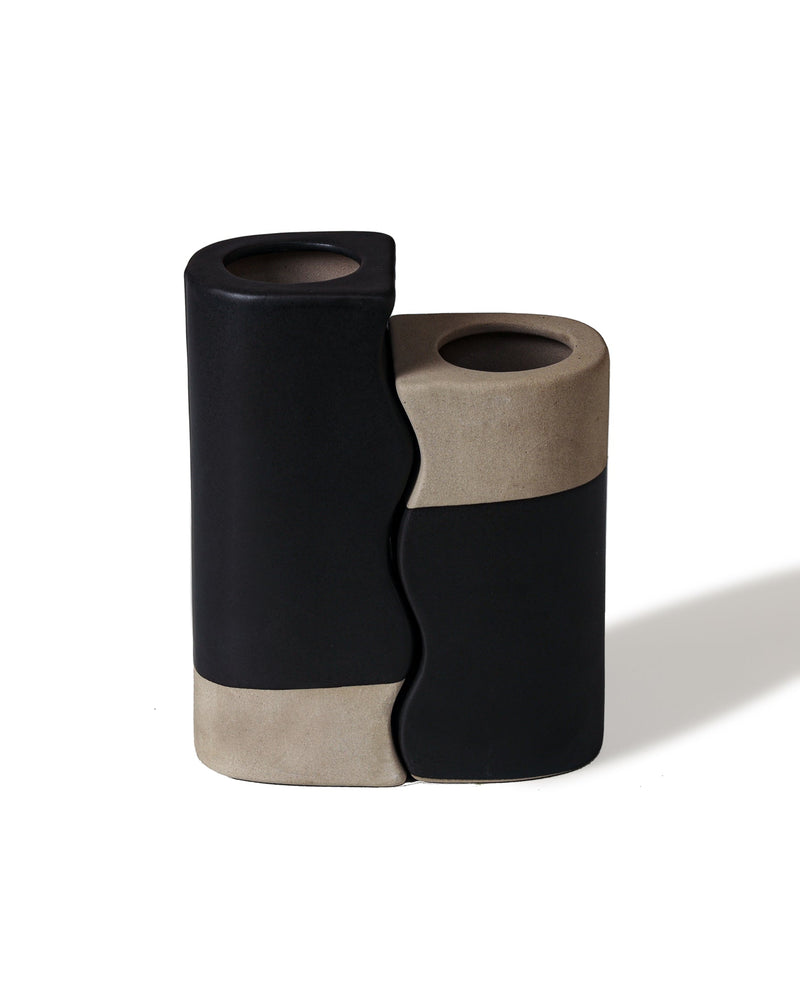 Alamkari India Ceramic Twinny Tower Flower Vase