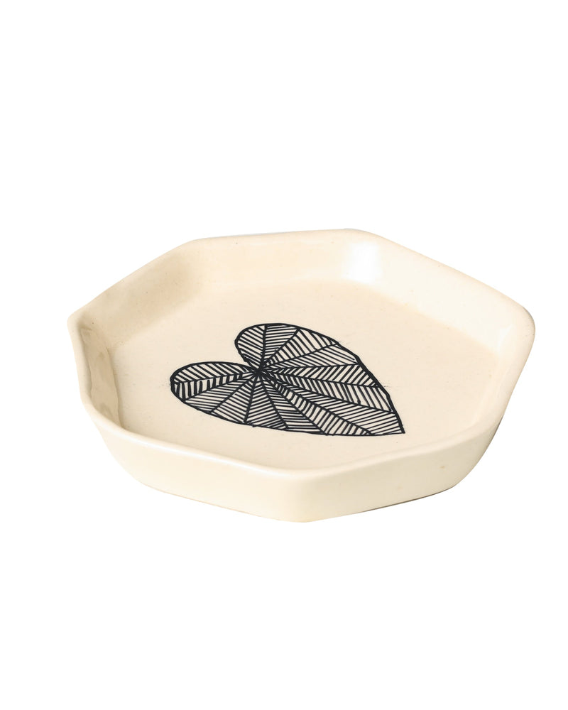 Alamkari India Ceramic Zebra Stripe Platter