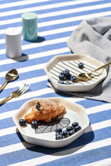 Alamkari India Ceramic Zebra Stripe Platter