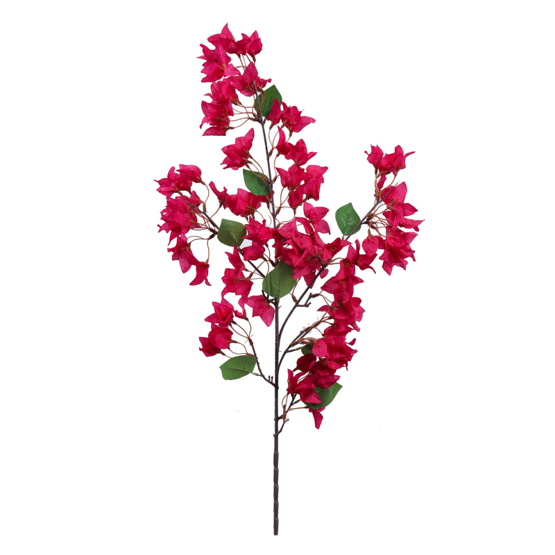 Alamkari India Fabric Artificial Bougainvillea Flower Stick (115 cm, Pink)