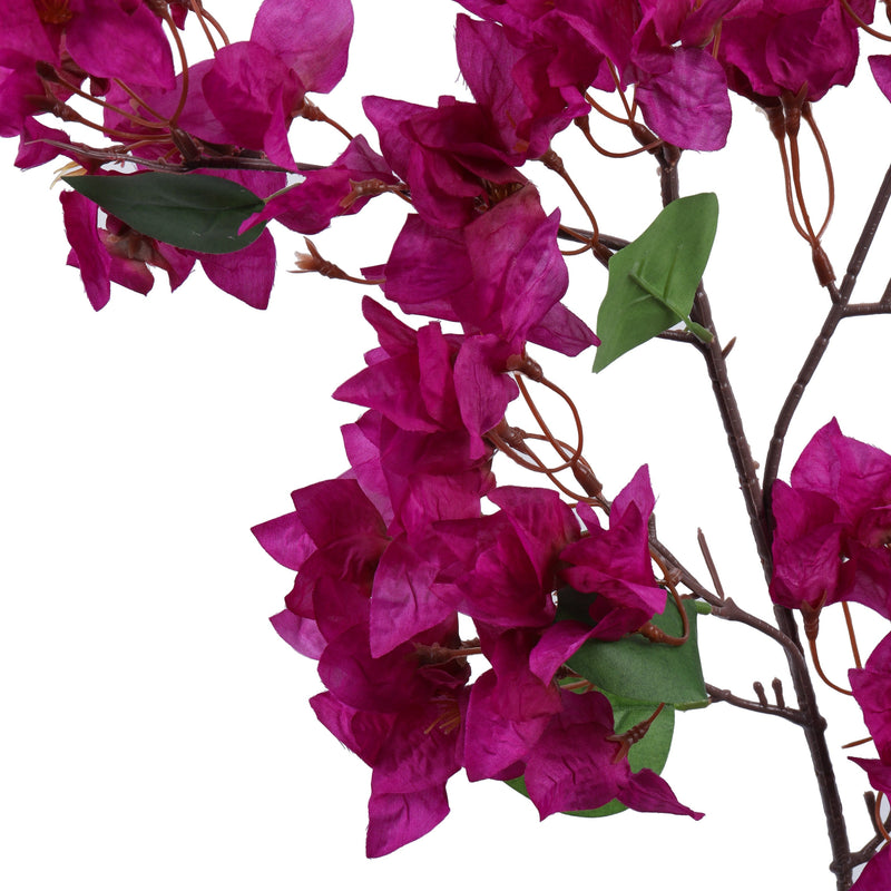 Alamkari India Fabric Artificial Bougainvillea Flower Stick (115 cm, Purple)