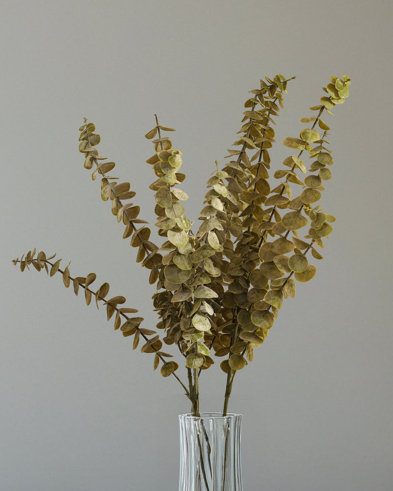 Alamkari India Fabric Artificial Eucalyptus Sticks (3 Sticks, 68 cm)