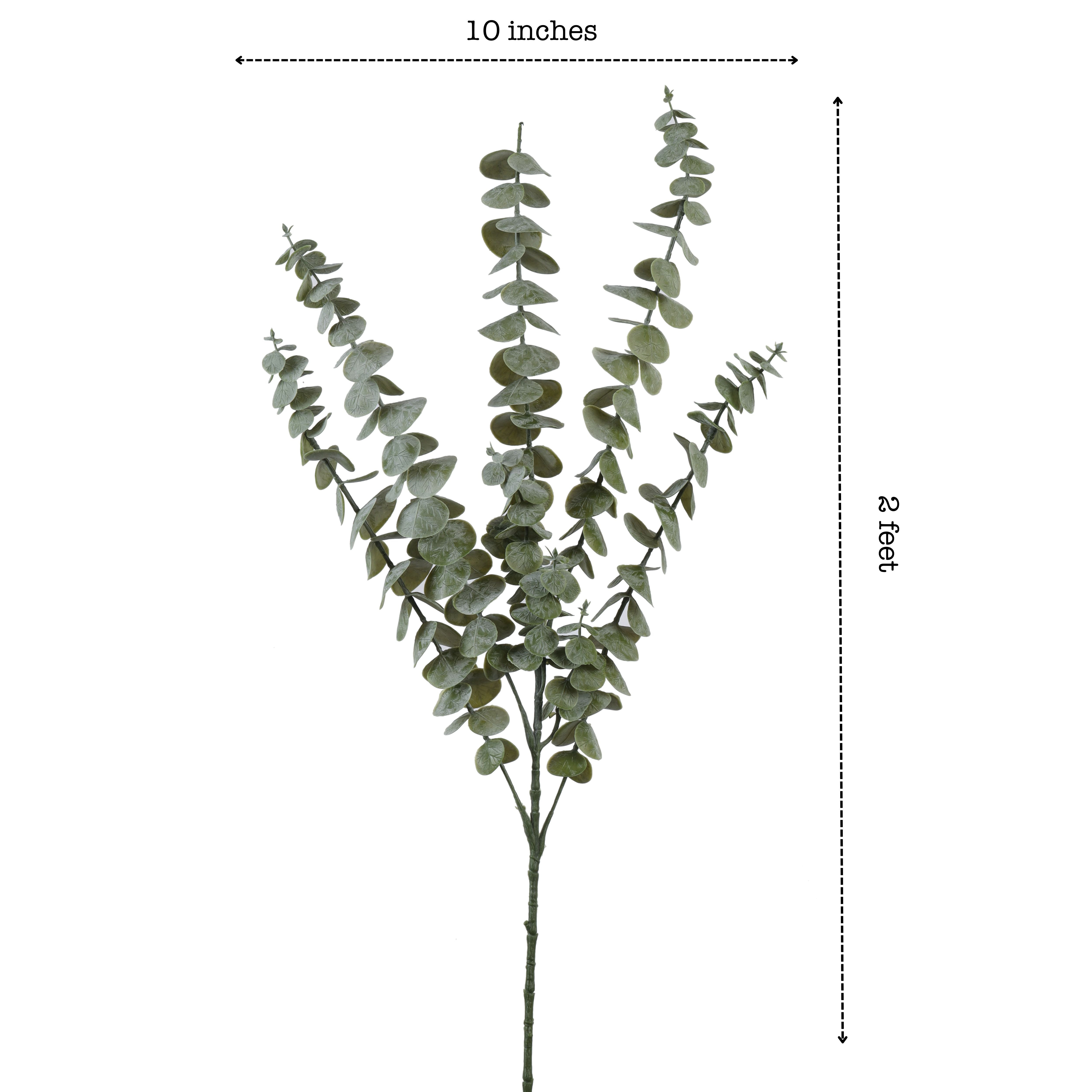 Alamkari India Fabric Artificial Eucalyptus Sticks (3 Sticks, 68 cm)