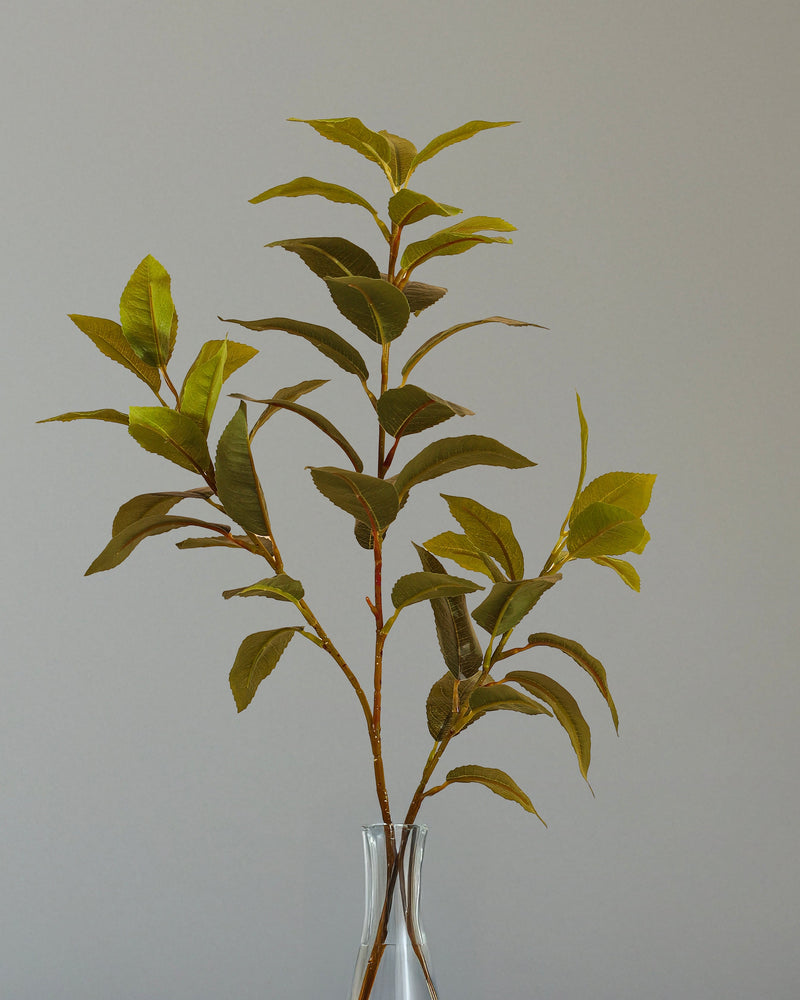 Alamkari India Fabric Artificial Green Stick for Vases (70 cm)