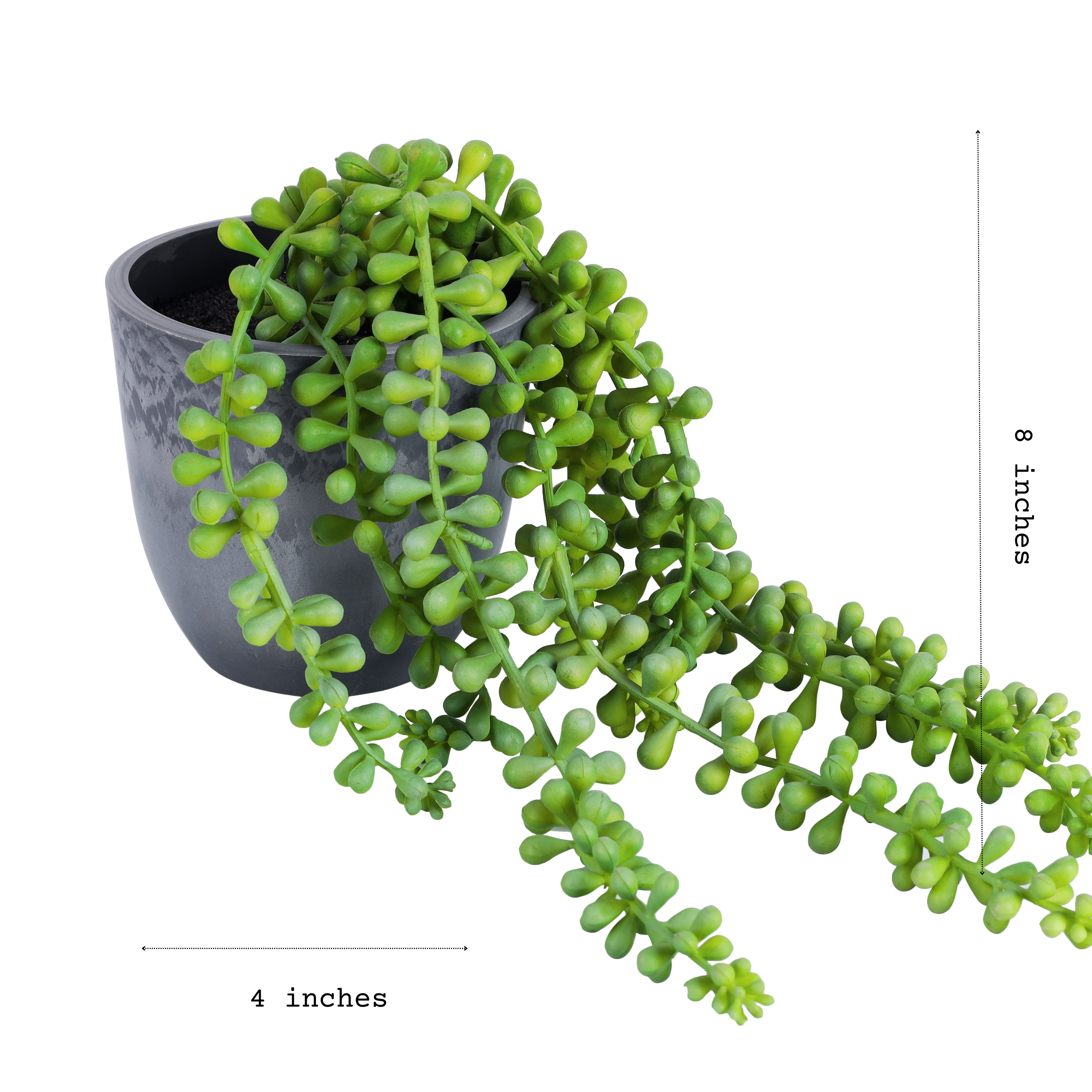 Alamkari India Fabric Artificial Hanging Succulent Vine (46 cm)