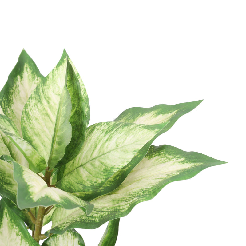 Alamkari India Fabric Artificial Pink Dieffenbachia Potted Plant (60 cm)