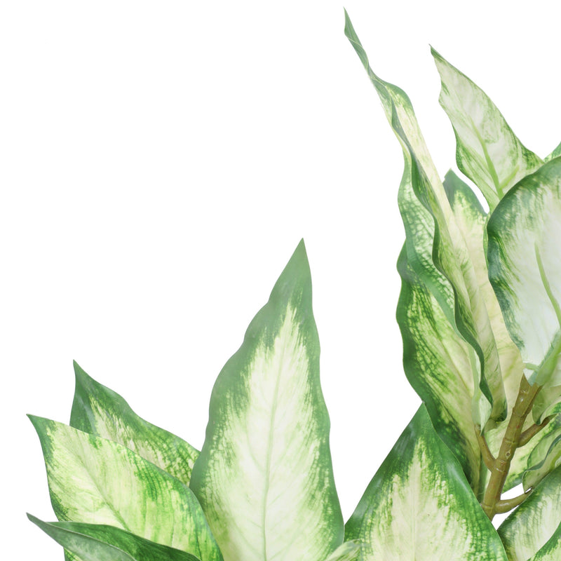Alamkari India Fabric Artificial Pink Dieffenbachia Potted Plant (60 cm)
