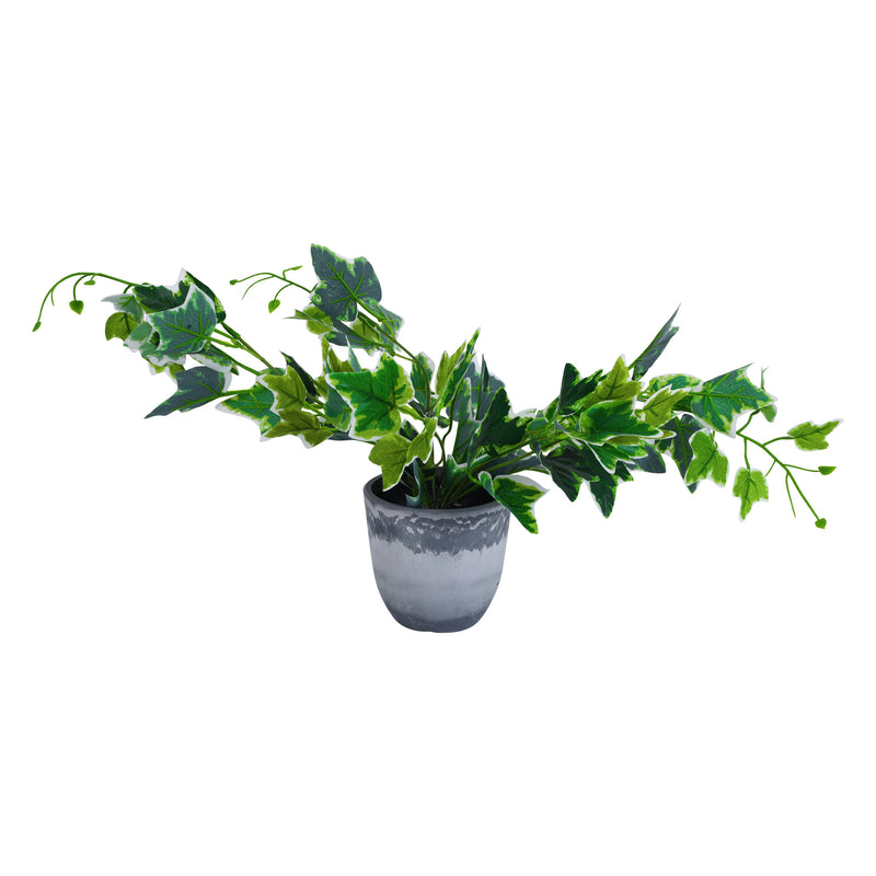 Alamkari India Fabric Artificial Potted Green Bush (50 cm)