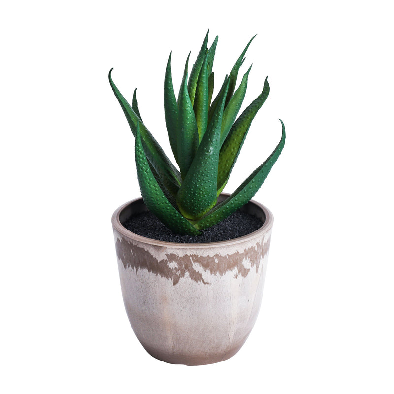 Alamkari India Fabric Artificial Potted Succulents (Set of 3)