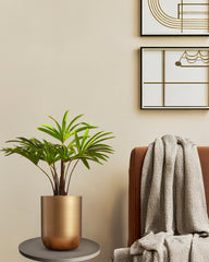 Alamkari India Fabric Artificial Rhapis Palm (60 cm)