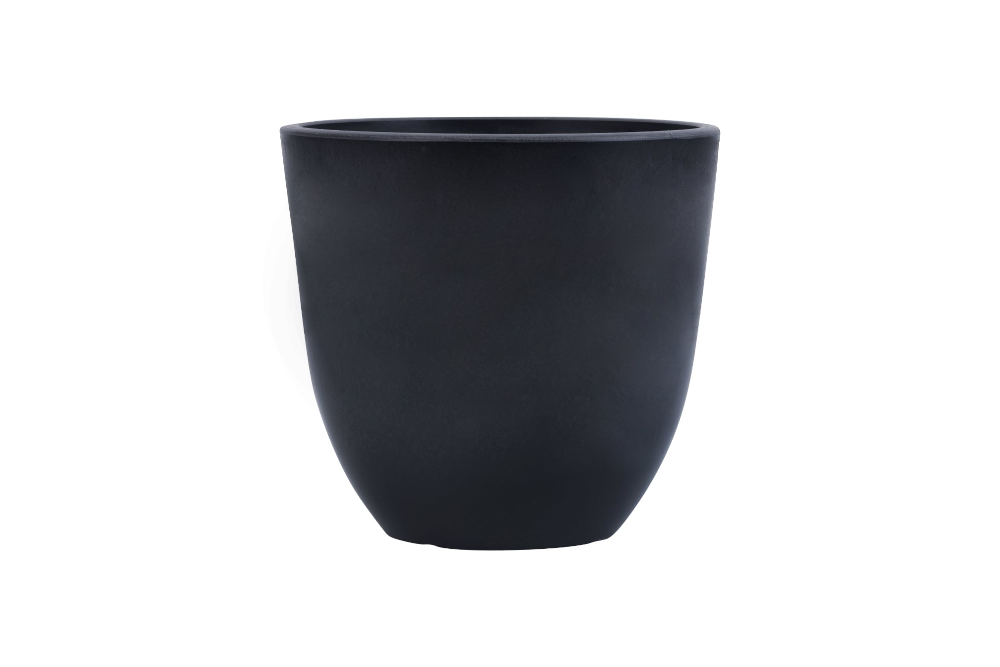 Alamkari India FRP (Fiberglass) / Black Set of 4 Black FRP Pots (5 inches)