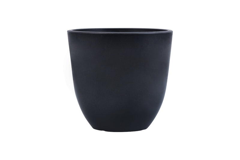 Alamkari India FRP (Fiberglass) / Black Set of 4 Black FRP Pots (5 inches)