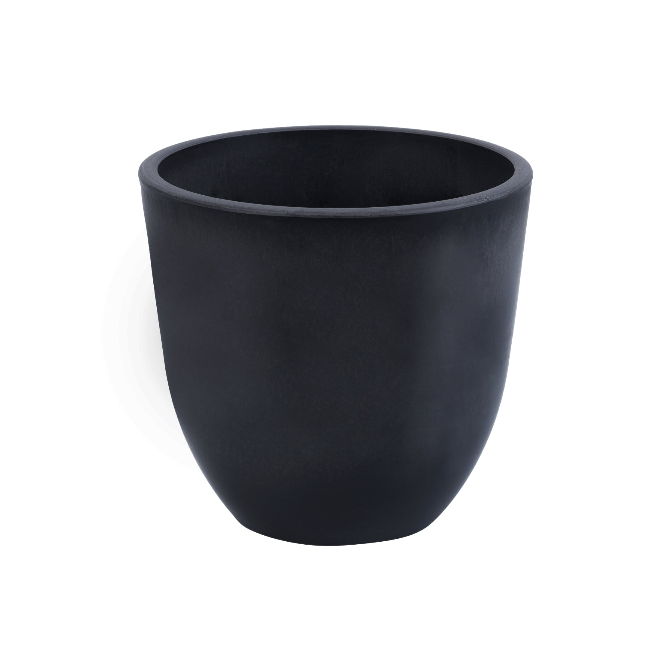 Alamkari India FRP (Fiberglass) / Black Set of 4 Black FRP Pots (5 inches)