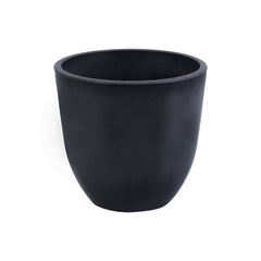 Alamkari India FRP (Fiberglass) / Black Set of 4 Black FRP Pots (5 inches)