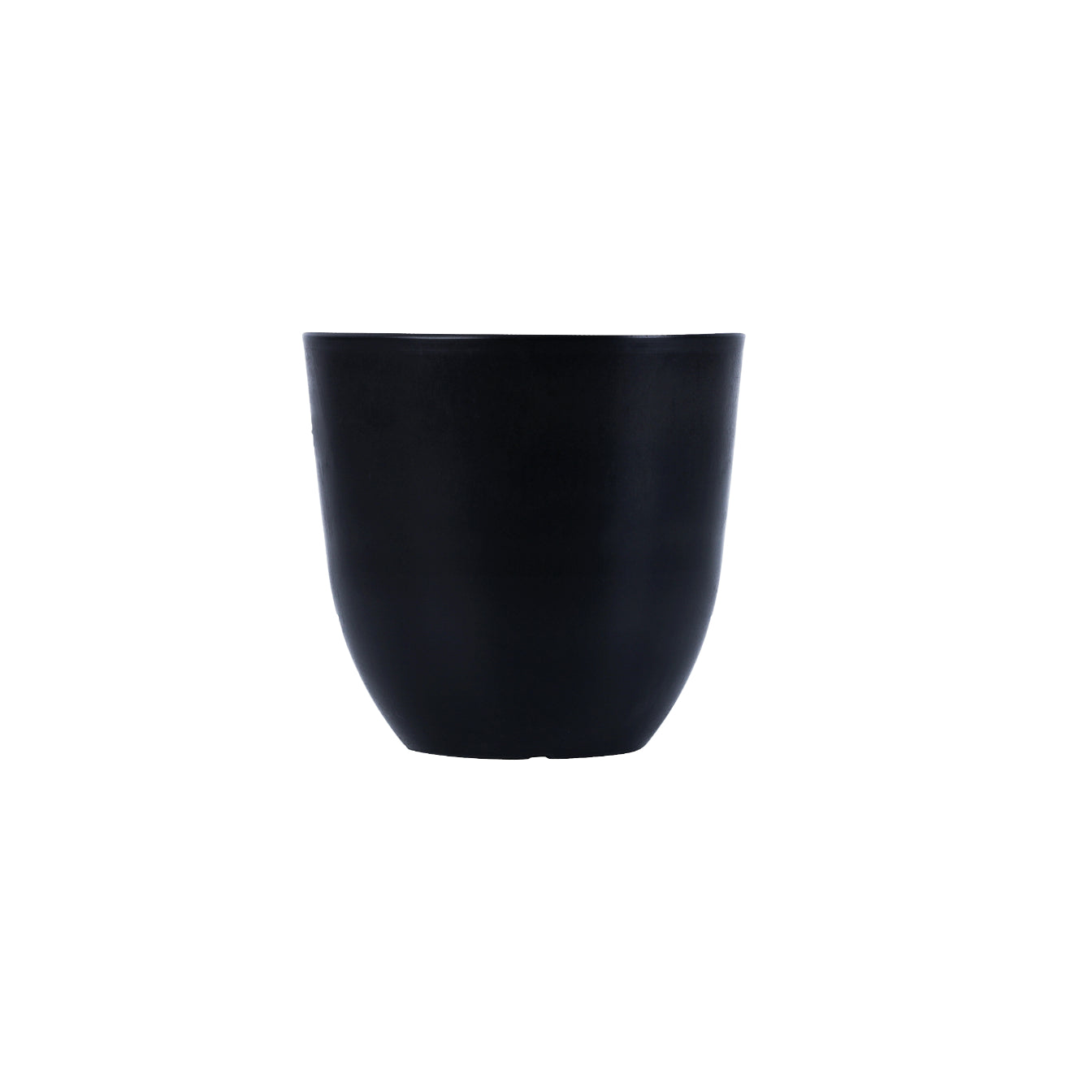 Alamkari India FRP (Fiberglass) / Black Set of 4 Black FRP Pots (5 inches)