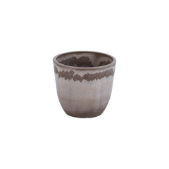 Alamkari India FRP (Fiberglass) / Brown Set of 6 Taupe FRP Pots (3 inches)