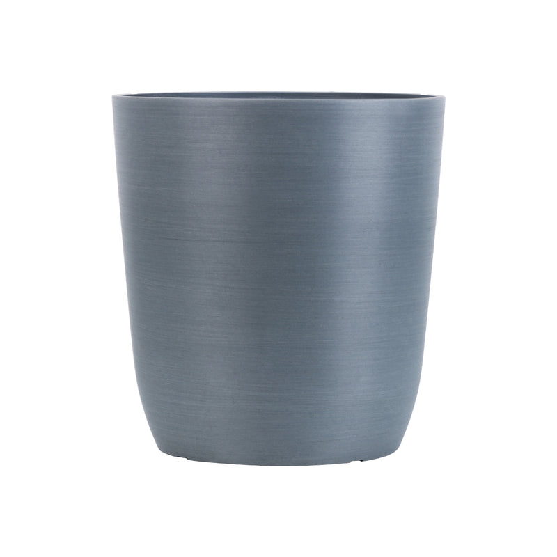 Alamkari India FRP (Fiberglass) / Grey Verdant Planter (Large, 16x18 inches, Slate Grey)